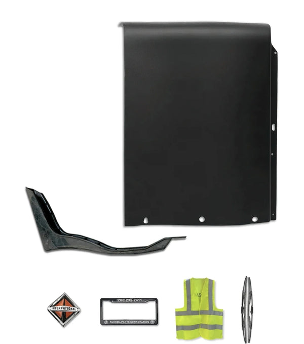 Top Wind Fairing Cab Extender w/Bracket Driver International LT625