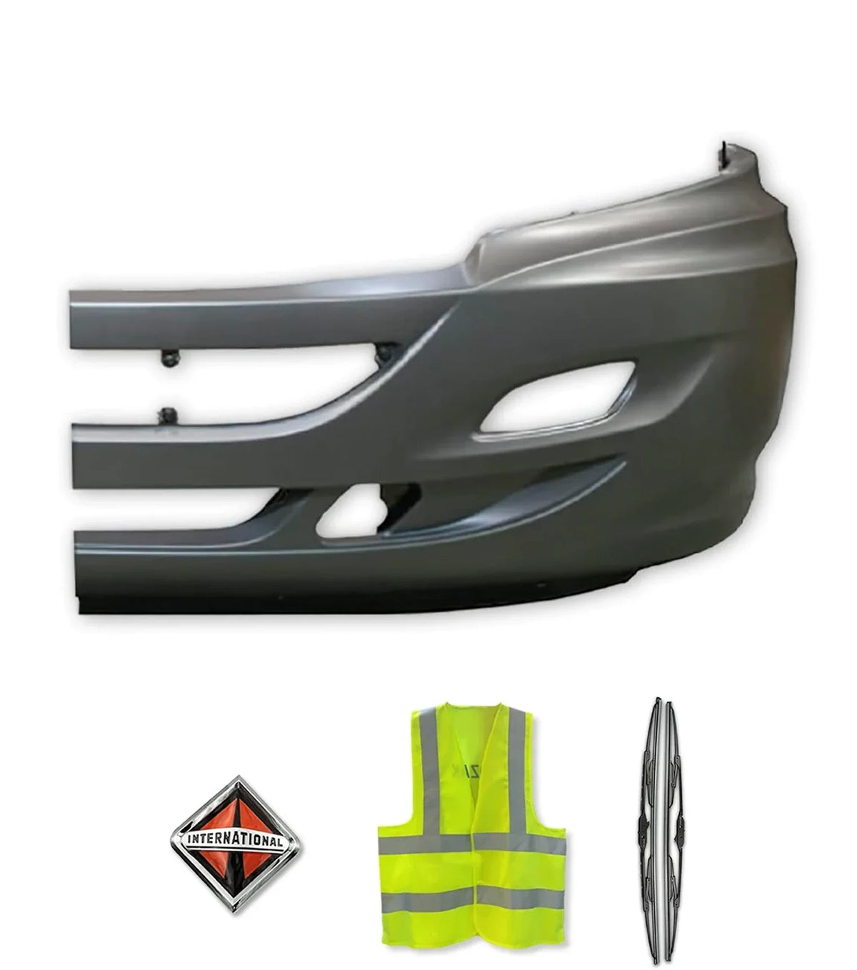 Bumper Corner With Fog Holes Plastic Driver International Prostar