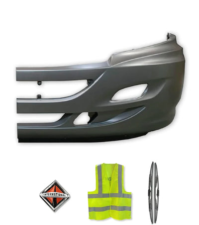 Bumper Corner With Fog Holes Plastic Driver International Prostar