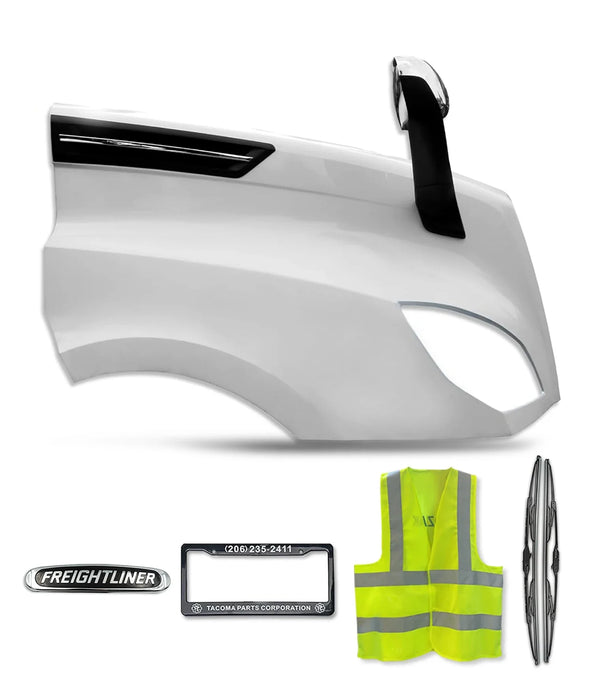 Hood Fender Fiberglass with Set accessories Passenger 2018+ Freightliner Cascadia 116 126