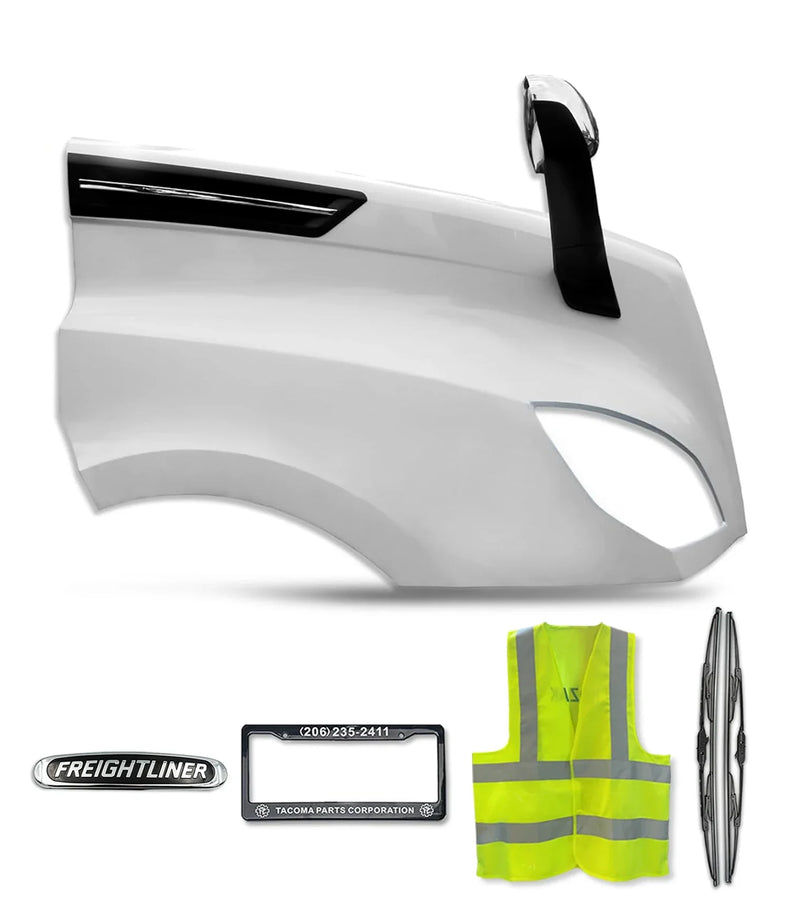 Hood Fender Fiberglass with Set accessories Passenger 2018+ Freightliner Cascadia 116 126