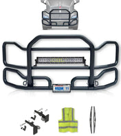 Front Grille Guard Large Black Kenworth T700