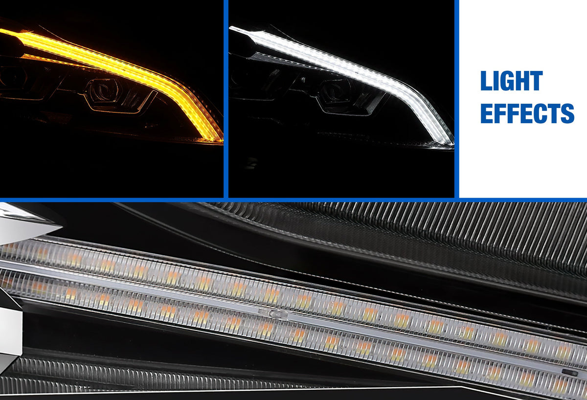 Headlight LED Black Passenger 2022 2023+ Kenworth T680 Next Gen
