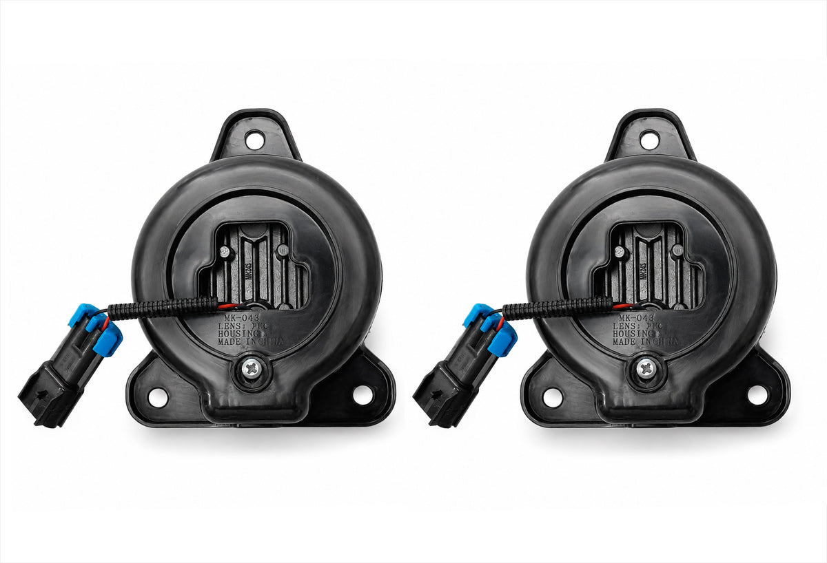 Fogs Light LED Lamp Black Housing 2 Pcs 2018-2024 Volvo VNL