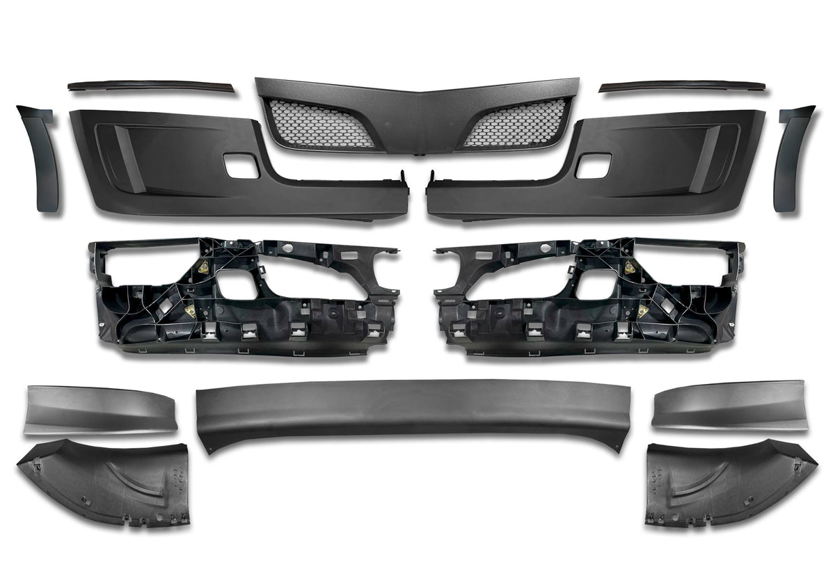 Complete Front Bumper w/o Fog Hole 14 Pcs 2022+ Peterbilt 579