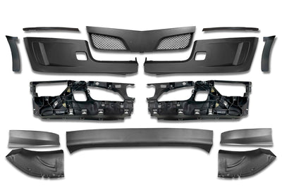 Complete Front Bumper w/o Fog Hole 14 Pcs 2022+ Peterbilt 579