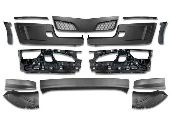 Complete Front Bumper w/o Fog Hole 14 Pcs 2022+ Peterbilt 579