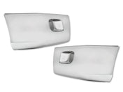 Chrome Plastic Bumper Corners Right and Left Side No Fog Light Hole for Peterbilt 579 - 