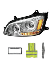Headlight Led Chrome With Turn Signal Driver 2008-2018 Kenworth T660