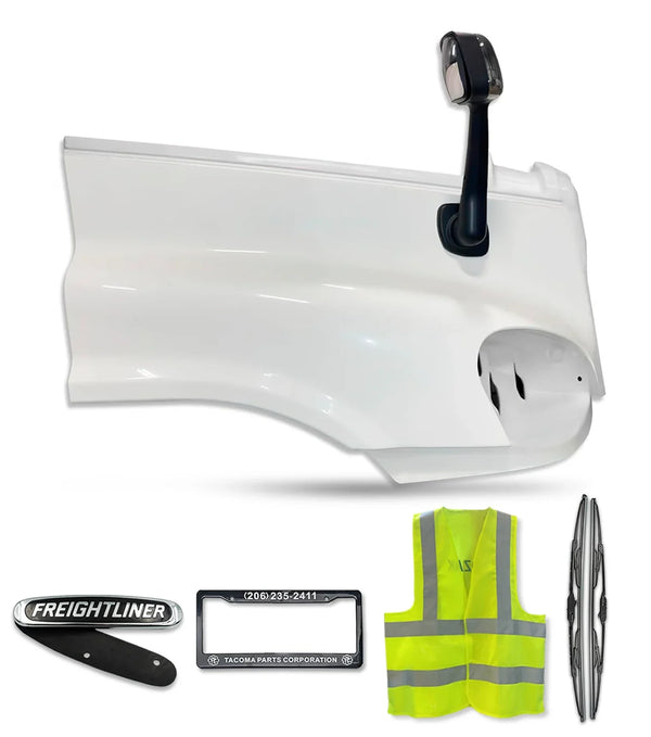 Hood Fender Fiberglass with Hood Mirror Passenger 2008-2017 Freightliner Cascadia 125 113