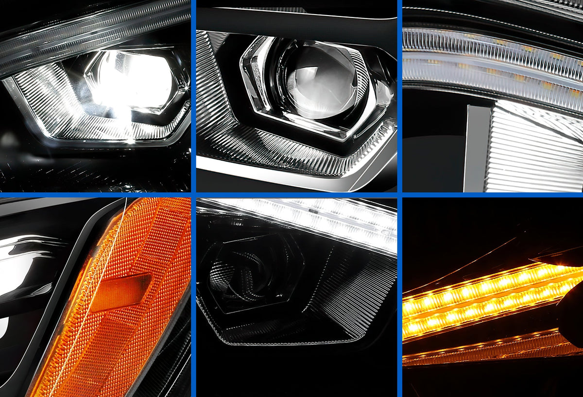 Headlight LED Black Passenger 2022 2023+ Kenworth T680 Next Gen
