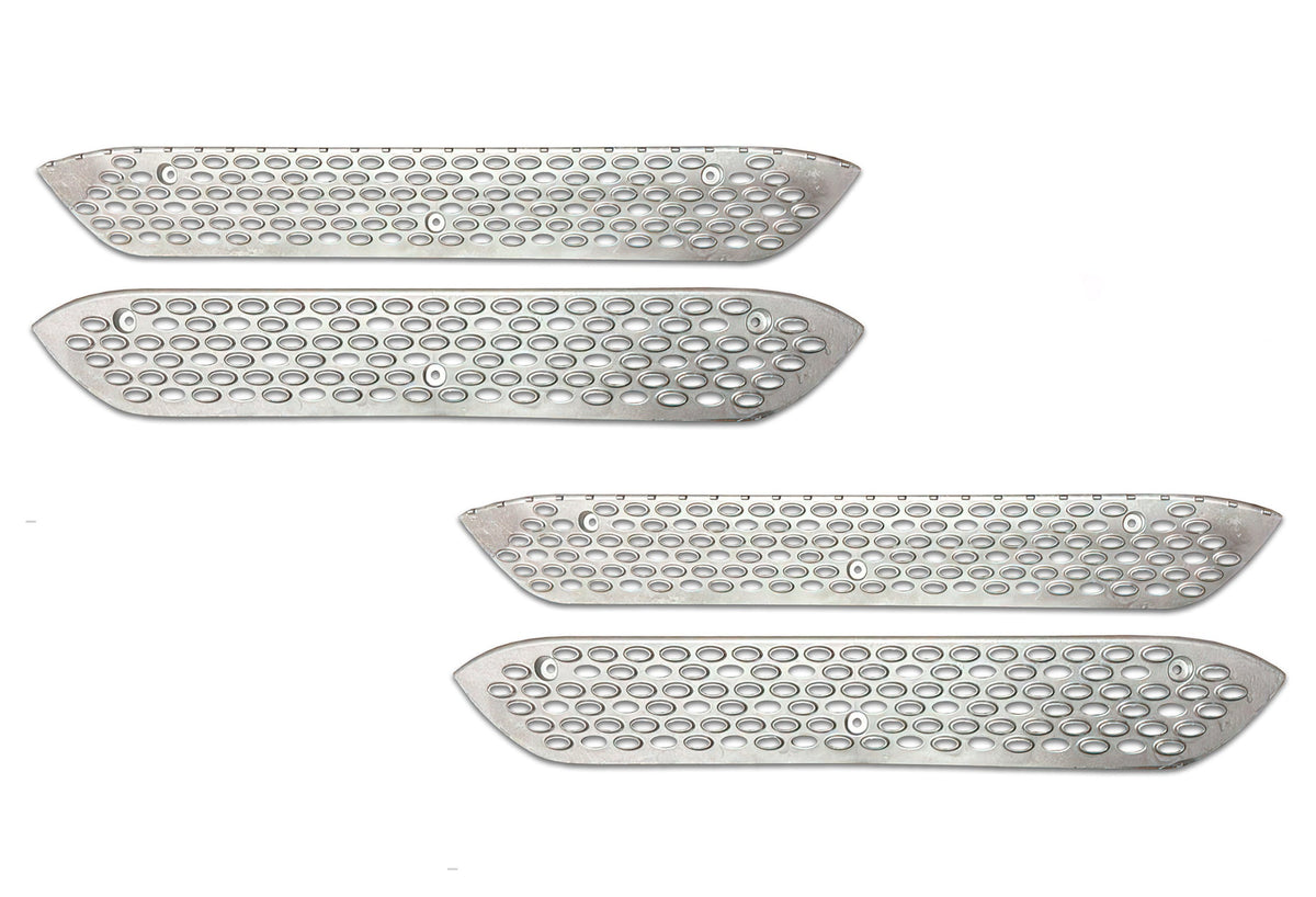 Front Step Side Panels w/Brackets, Upper & Lower Metal Steps Set 2022+ Peterbilt 579
