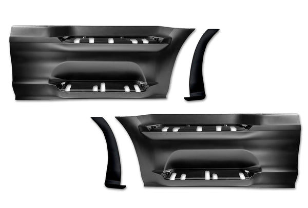 Front Step Side Panels with Brackets and Extensions Set 2022+ Peterbilt 579