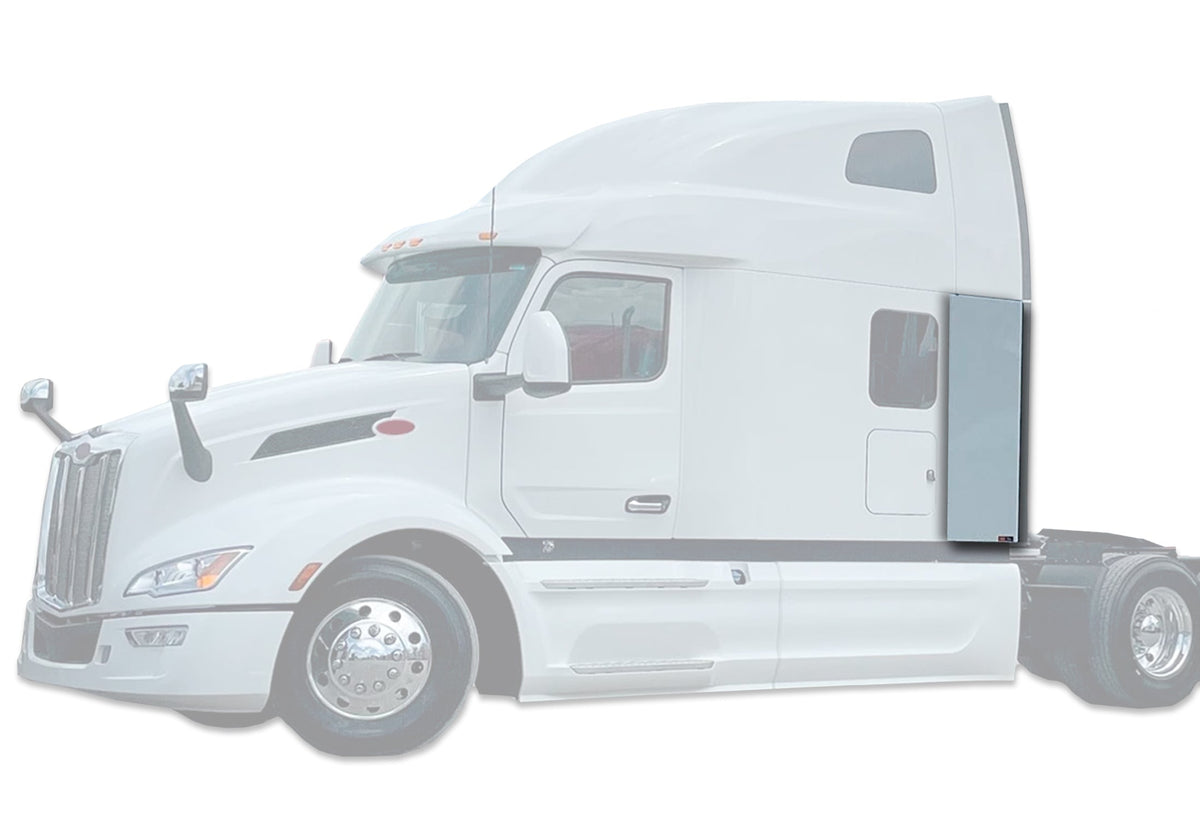 Cabin Lower Sleeper Fairing Extender Aluminum Driver 2022+ Peterbilt 579