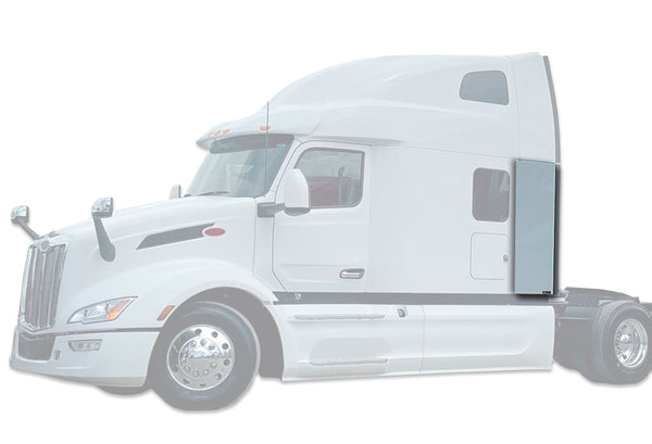 Cabin Lower Sleeper Fairing Extender Aluminum Driver 2022+ Peterbilt 579