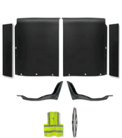 Top Wind Fairings Cab Panels w/Extenders & w/Brackets Set International LT625