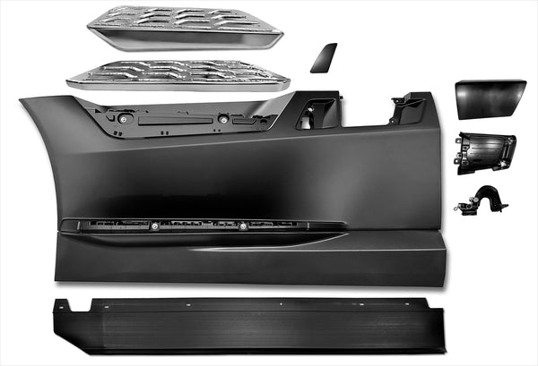 Front Step Fairing Panel with Bracket, Step and Extension Set Driver 2025+ Volvo VNL New
