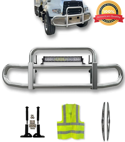 Front Steel Grille Deer Guard Herd 200 2012-2025 Freightliner FL 114SD SBA