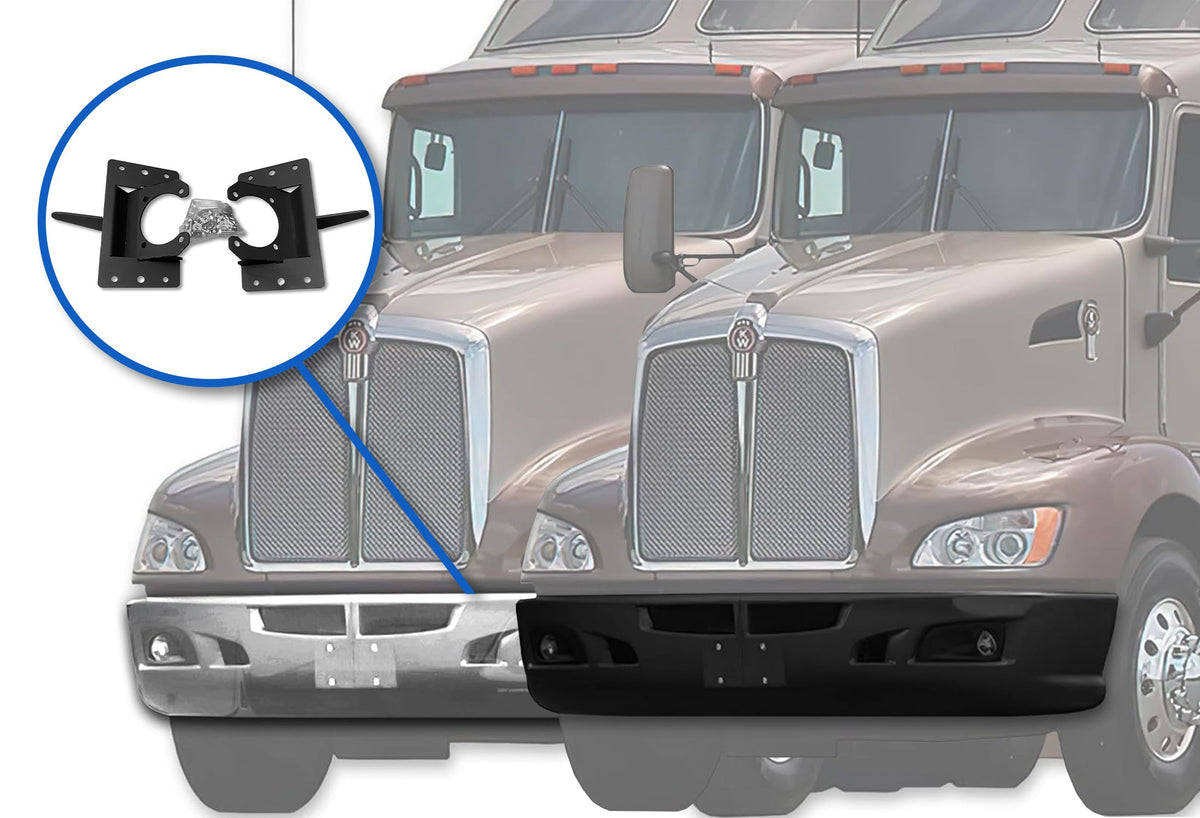 Mounting Brackets Set Fits Plastic Bumper Kenworth T660
