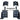 Plastic Bumper Set with Chrome Trim and Brackets without Fog Light Holes Volvo VNL 2018+ - 