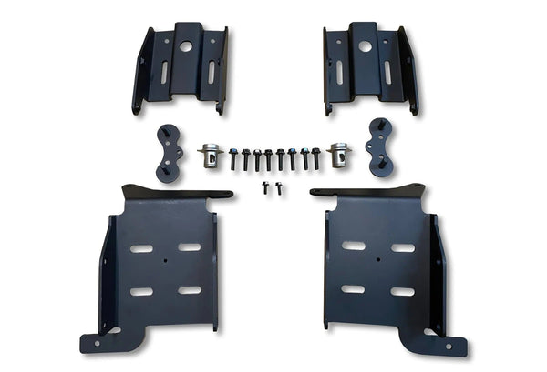 Plastic Bumper Set with Chrome Trim and Brackets without Fog Light Holes Volvo VNL 2018+ - 