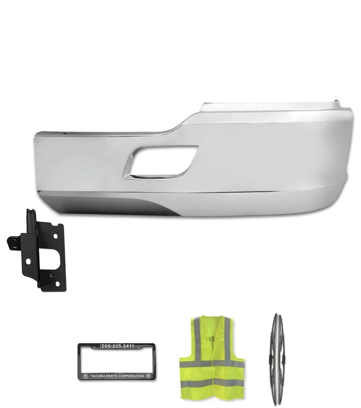 Bumper Extension Corner Chrome Plastic Driver Kenworth T680