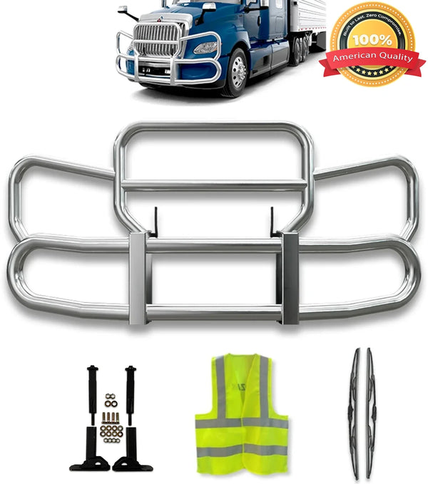 Front Steel Grille Deer Guard Herd 300 2017-2025 International LT LT625