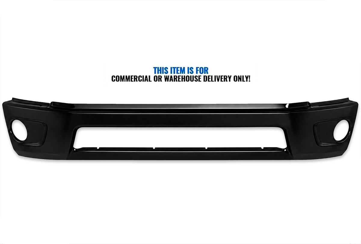 Center Bumper with Fog Light Hole Paint Black 2018+ Volvo VNR