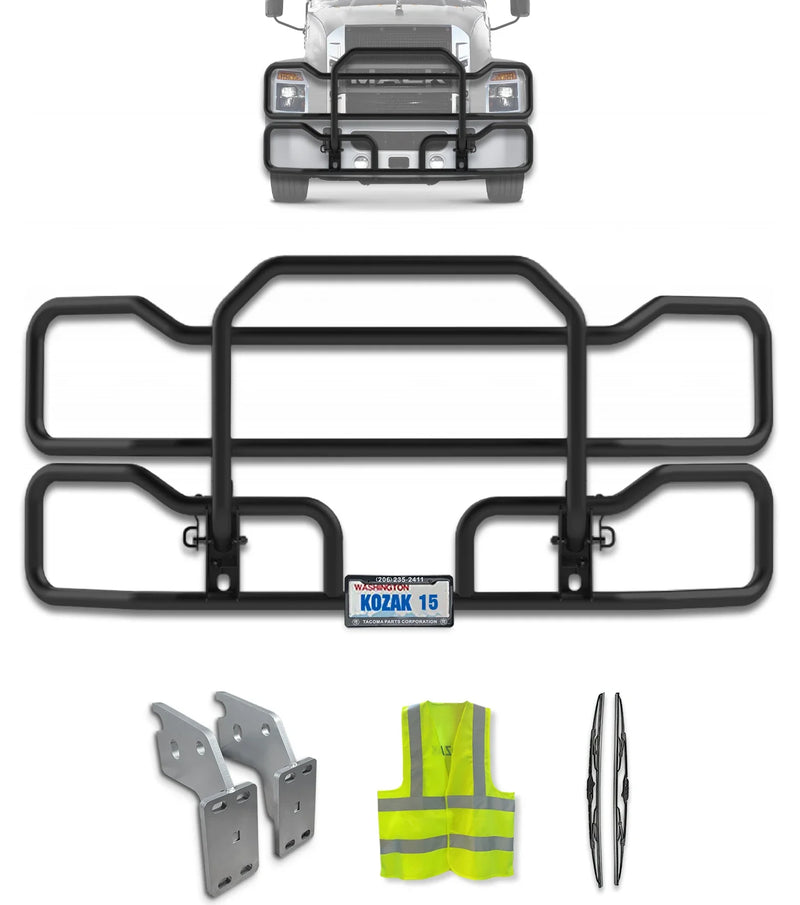 Grille Deer Guard Black (No Fog, only Steel Bumper) 2018+ Mack Anthem