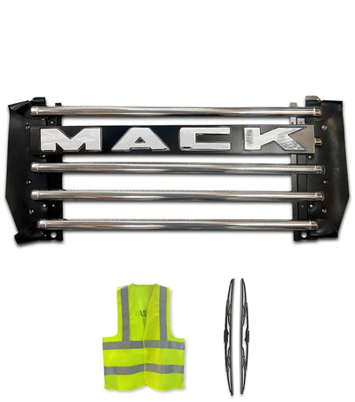 Chrome Metal Grille with Mack emblem Mack CV713 Granite T/A