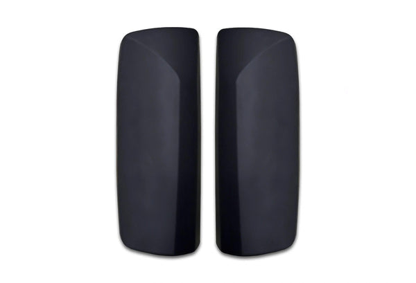 KOZAK Pair Mirror Arm Cover (Black) and Matte Black Door Mirror Cover Pair Set Left and Right side compatible with Volvo VNL VNM VNX VN 2004-2023 PLUS Logo, 2x22" Wipers and KOZAK Vest