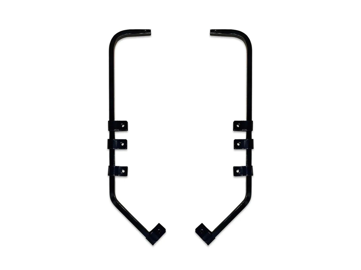KOZAK Black Angled Mud Flap Hanger Bracket with Hardwre Sold by Pair Plus 2X 22 inch Windshield Wipers, 4X Trailer Tail Lights and KOZAK Vest