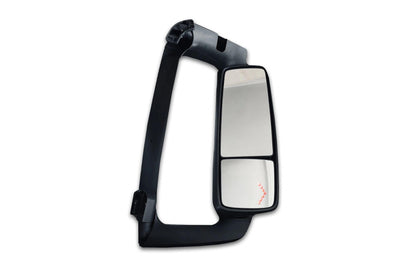 KOZAK Side View Door Mirror Power Heated Chrome With LED Turn Signal and With Arm & Look Down Mirror Right Side compatible with Volvo VNL, VNM, VNX, VN 2004-2023 PLUS Logo, Bracket, Wipers, Vest