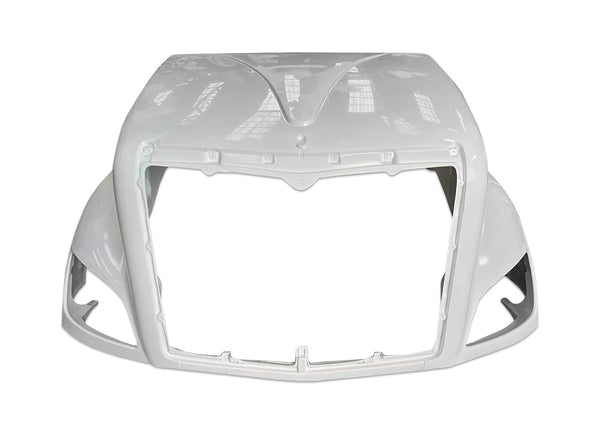 Fiberglass Long Hood Modified Style w/Front Grille, LED Headlights & Mirrors Set 2014-2022 Peterbilt 579