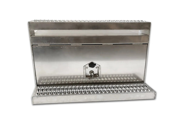 Cab Skirt/Side Fairing and Aluminum Tool Box with Brackets Left Side For Peterbilt 377 - 