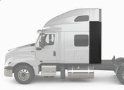 Bottom Lower Wind Fairing Cab Extender Plastic with Extension Driver International LT625