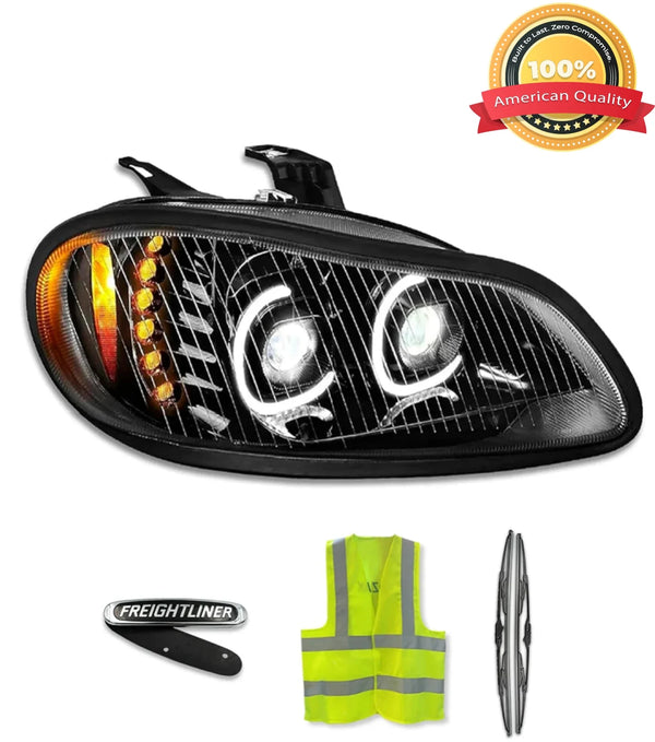 Headlight LED Halos Turn Signal 12V Passenger 2002-2018 Freightliner M2