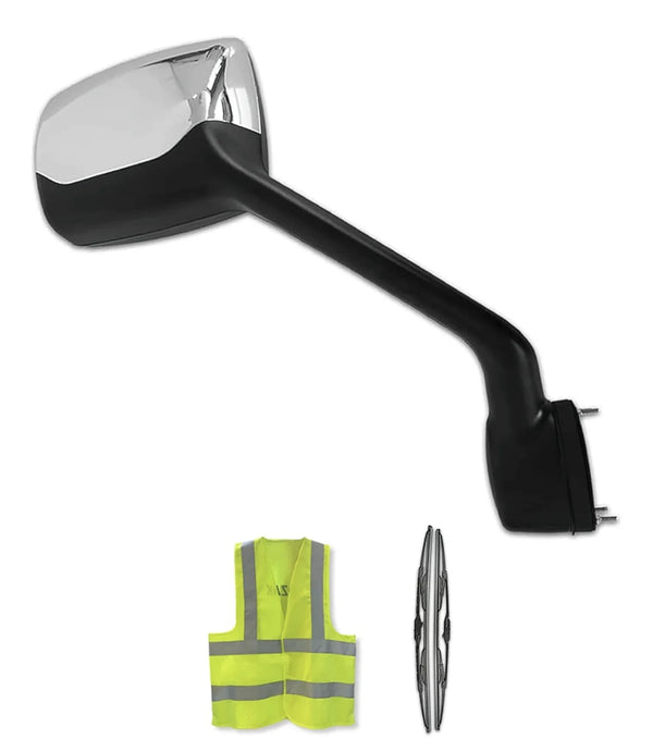Hood Mirror Chrome Passenger Peterbilt 587