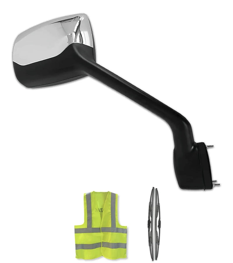 Hood Mirror Chrome Passenger Peterbilt 587