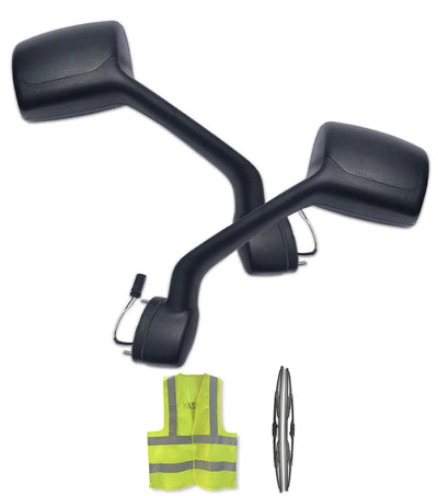 Hood Mirrors Black Set 2011-2021 Kenworth T680