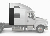 Bottom Lower Wind Fairing Cab Extender Plastic with Extension Passenger International LT625