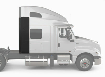 Bottom Lower Wind Fairing Cab Extender Plastic with Extension Passenger International LT625
