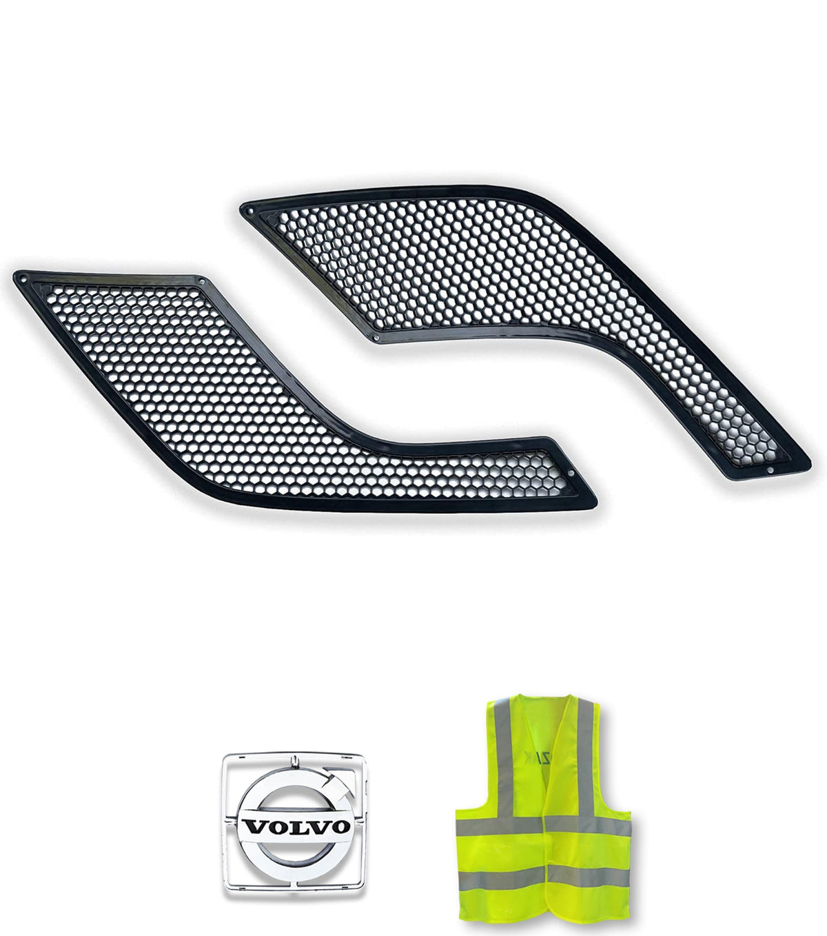 Air Hood Vents Black Set 2004-2017 Volvo VNL