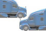 Front Step Fairing Panels with Brackets Set 2022+ Kenworth T680 Next Gen