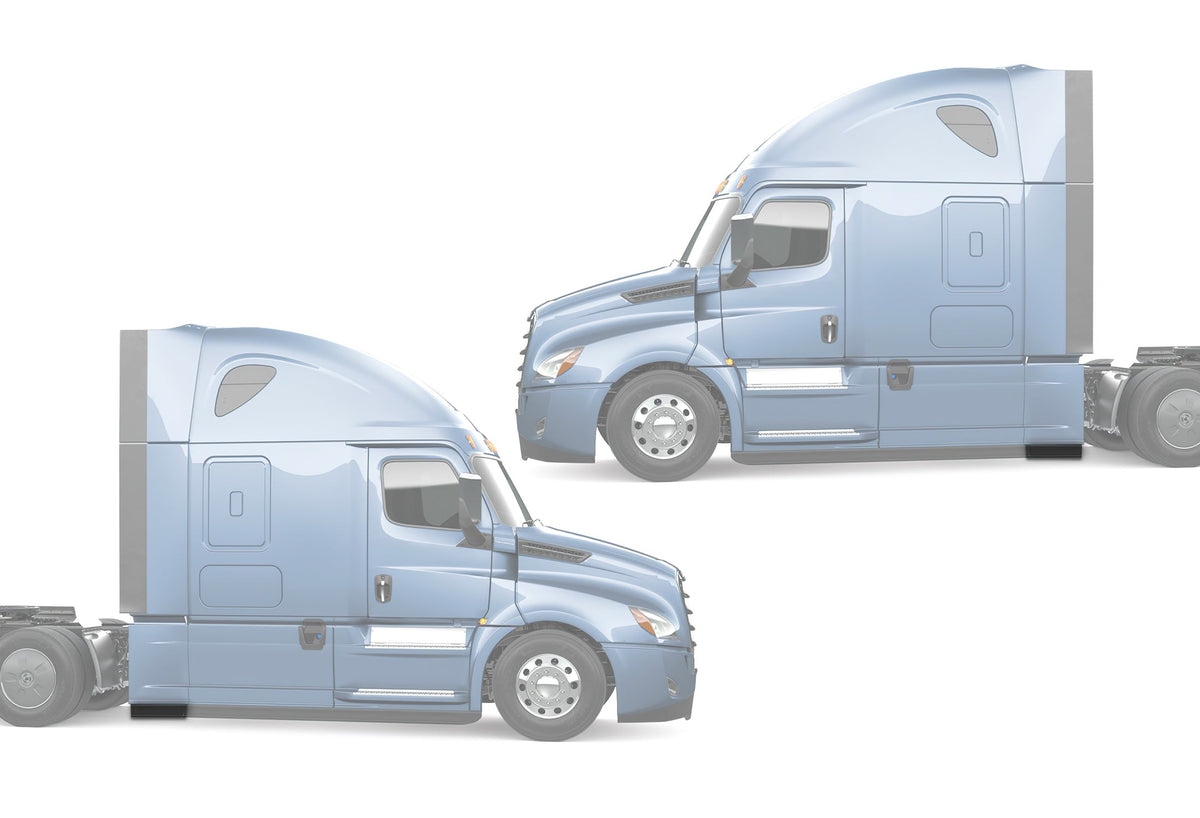 Rear Panels Stripes Short Set 2018+ Freightliner Cascadia 116 126