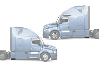 Rear Panels Stripes Short Set 2018+ Freightliner Cascadia 116 126