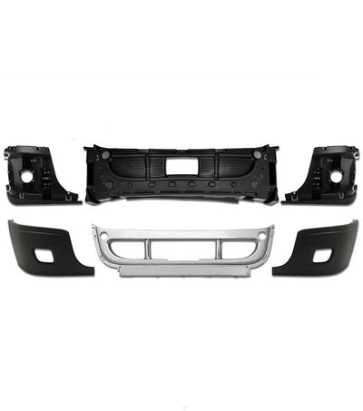 Bumper Set with Fog Light Holes 6 Pcs 2008-2017 Freightliner Cascadia 125 113