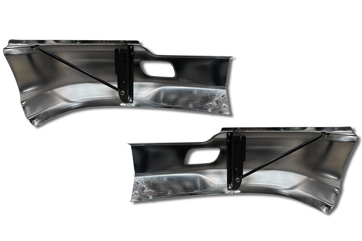 Bumper Corners Steel Chrome Set Kenworth T680