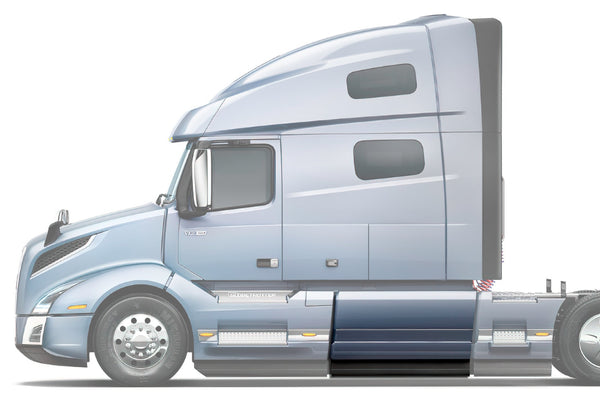 Side Middle Fairing Panel 71" with Rubber Stripe Driver 2018+ Volvo VNL