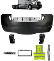 Bumper w/out Fog Holes Plastic w/ Brackets 2018+ Freightliner Cascadia 126 116